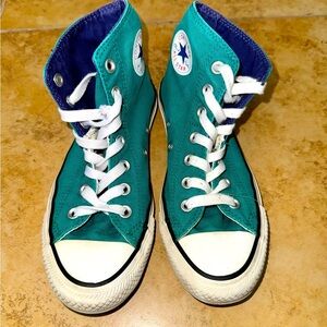 Iconic Converse Chuck Taylors Seagram blue/ green preowned